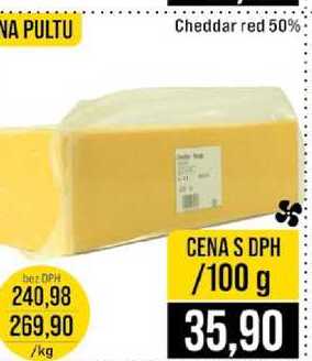Cheddar red 50% 100g