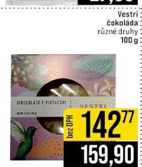 Vestri čokoláda různé druhy 100 g 