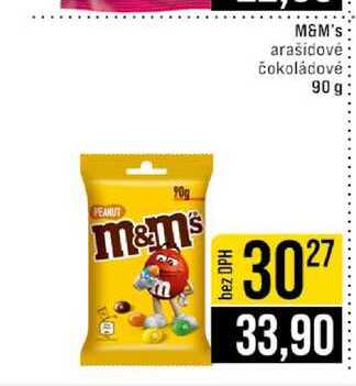 M&M's arašidovė čokoládové 90g