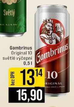 Gambrinus Original 10 světlé výčepní 0,5l