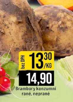 Brambory konzumní rané, neprané 1kg
