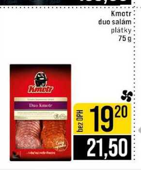 Kmotr duo salám plátky 75g