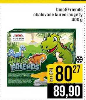 Dino&Friends obalované kuřecínugety 400 g