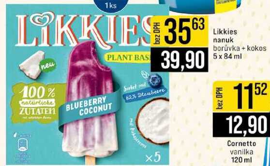 Likkies nanuk borůvka + kokos 5 x 84 ml 