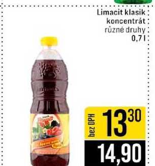 Limacit klasik koncentrát různé druhy 0,7l