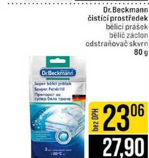 Dr.Beckmann čistící prostředek bělicí prášek belič záclon odstraňovač skvrn 80 g