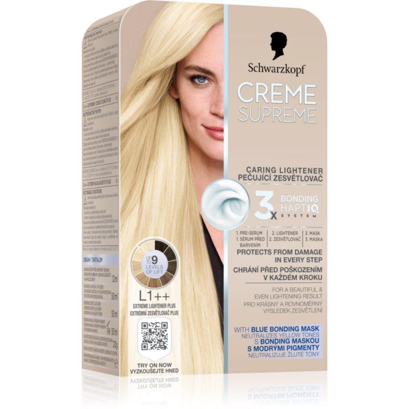 Schwarzkopf Creme Supreme permanentní barva na vlasy odstín L1++ Extrémní zesvětlovač plus 60 ml