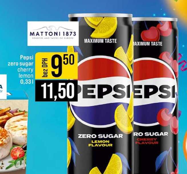 Pepsi zero sugar cherry lemon 0,33l