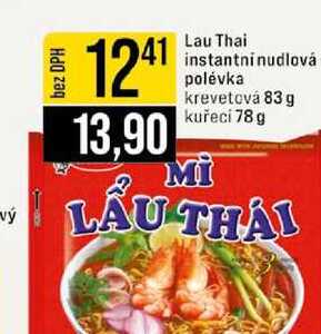 Lau Thai instantni nudlová polévka krevetová 83 g kuřecí 78 g 