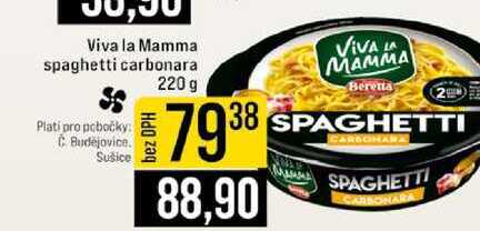 Viva la Mamma spaghetti carbonara Sušice 220 g