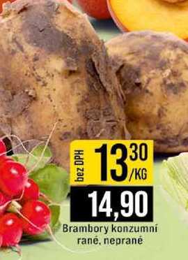 Brambory konzumní rané, neprané 1kg