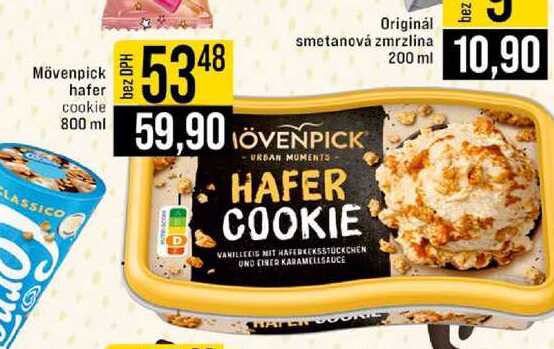 Originál Mövenpick hafer cookie 800 ml 