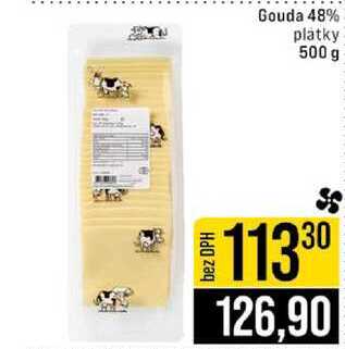Gouda 48% platky 500 g 