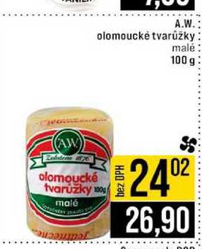 A.W. olomoucké tvarůžky malé 100 g 
