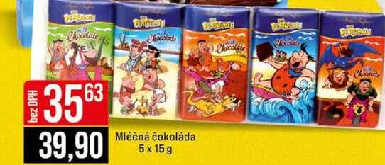 Mléčná čokoláda 5 x 15 g 