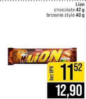 Lion chocolate 42 g brownie style 40 g