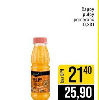 Cappy pulpy pomeranč 0.33l