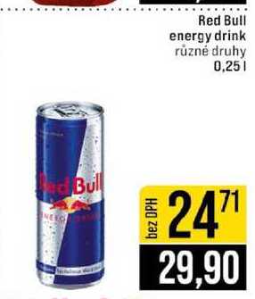 Red Bull energy drink různé druhy 0,25l