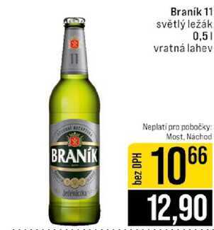 Braník 11 světlý ležák 0,5l