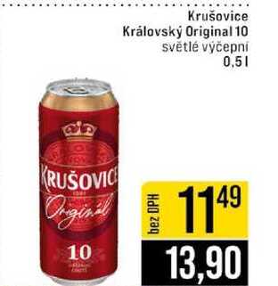 Krušovice Královský Original 10 světlé výčepní 0,5l
