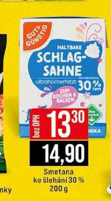 Smetana ke šlehání 30% 200 g