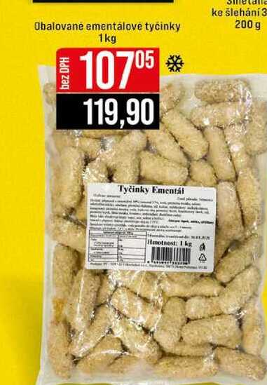 Obalované ementálové tyčinky 1kg