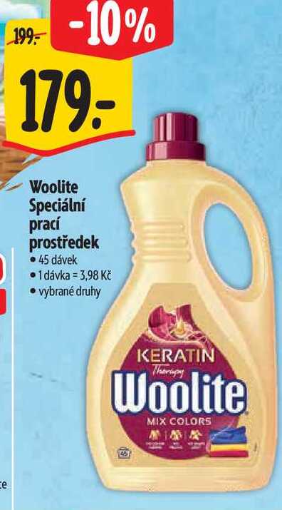 Woolite Speciální prací prostředek, 45 dávek 