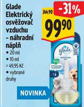 Glade Elektrický osvěžovač vzduchu - náhradní náplň, 20 ml 