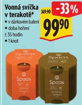 Vonná svíčka v terakotĕ