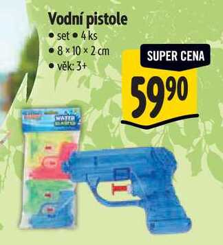 Vodní pistole, 4 ks