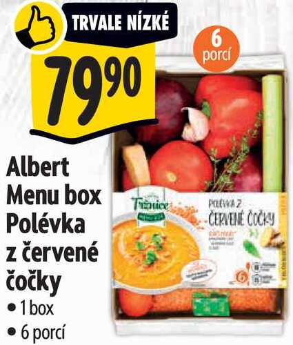 Albert Menu box Polévka z červené čočky