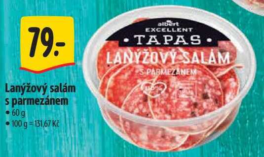 Lanýžový salám s parmezánem, 60 g