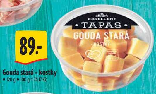 Gouda stará - kostky, 120 g 