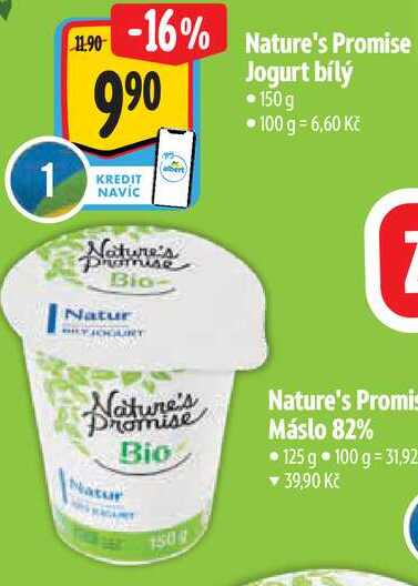 Nature's Promise Jogurt bílý, 150 g 