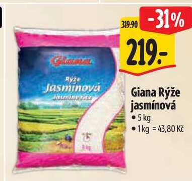 Giana Rýže jasmínová, 5 kg
