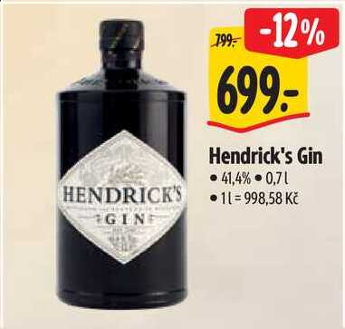 Hendrick's Gin, 0,7 l