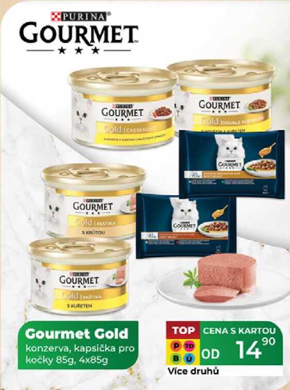 Gourmet Gold konzerva, kapsička pro kočky 85g, 4x85g  