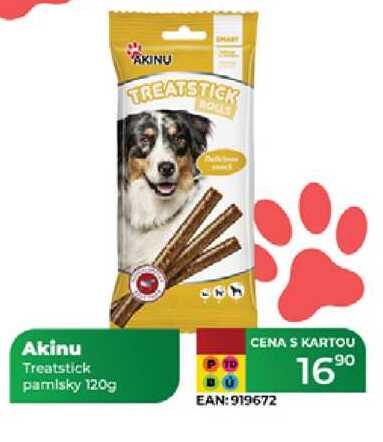 Akinu Treatstick pamlsky 120g 