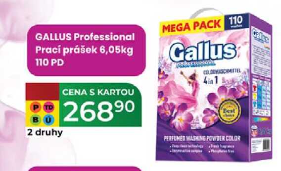 GALLUS Professional Prací prášek 6,05kg 110 PD 