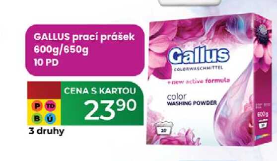 GALLUS prací prášek 600g/650g 10 PD 