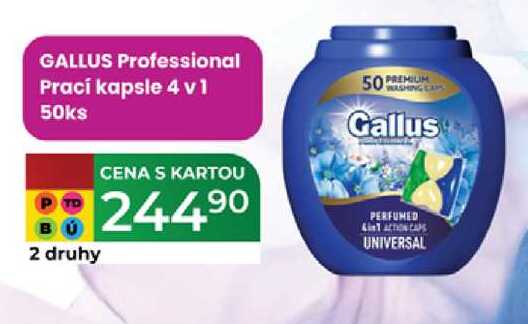 GALLUS Professional Prací kapsle 4 v 1 50ks  