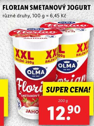 FLORIAN SMETANOVÝ JOGURT, 200 g