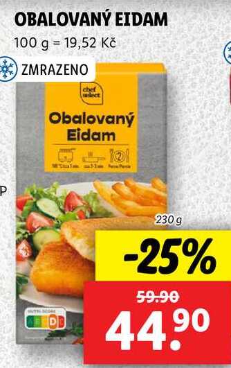 OBALOVANÝ EIDAM, 230 g