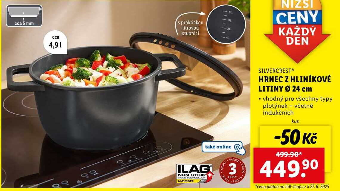 HRNEC Z HLINÍKOVÉ LITINY Ø 24 cm 