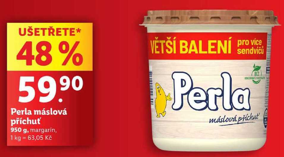 Perla máslová příchuť, 950 g
