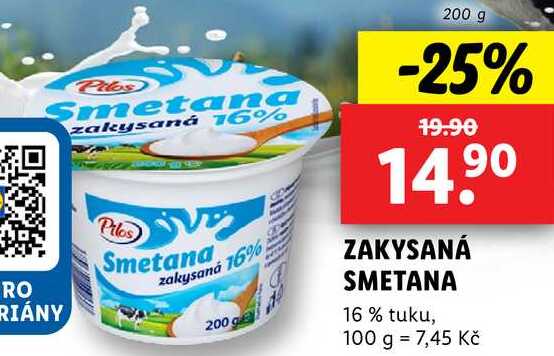 ZAKYSANÁ SMETANA, 200 g