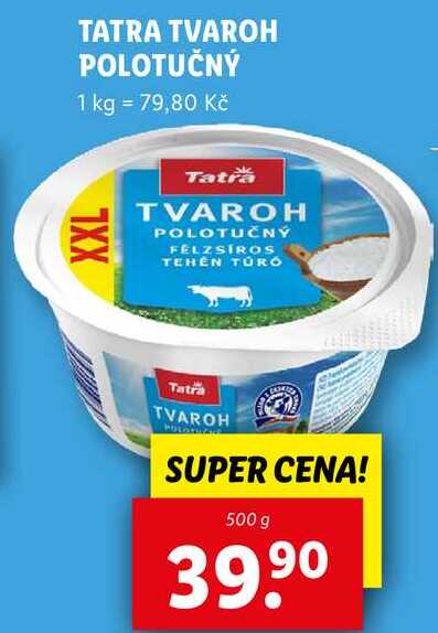 TATRA TVAROH POLOTUČNÝ, 500 g