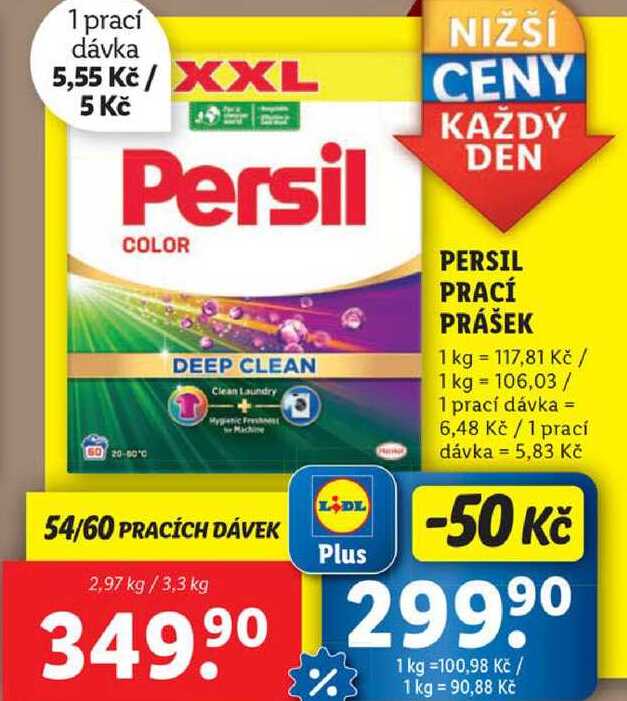 PERSIL PRACÍ PRÁŠEK, 54/60 PD