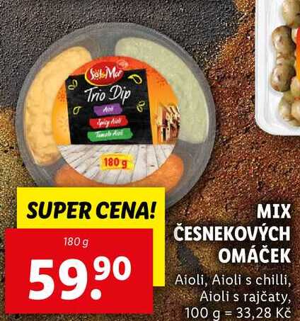 MIX ČESNEKOVÝCH OMÁČEK, 180 g