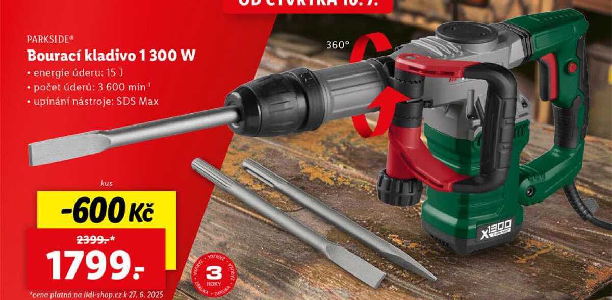 Bourací kladivo 1 300 W 